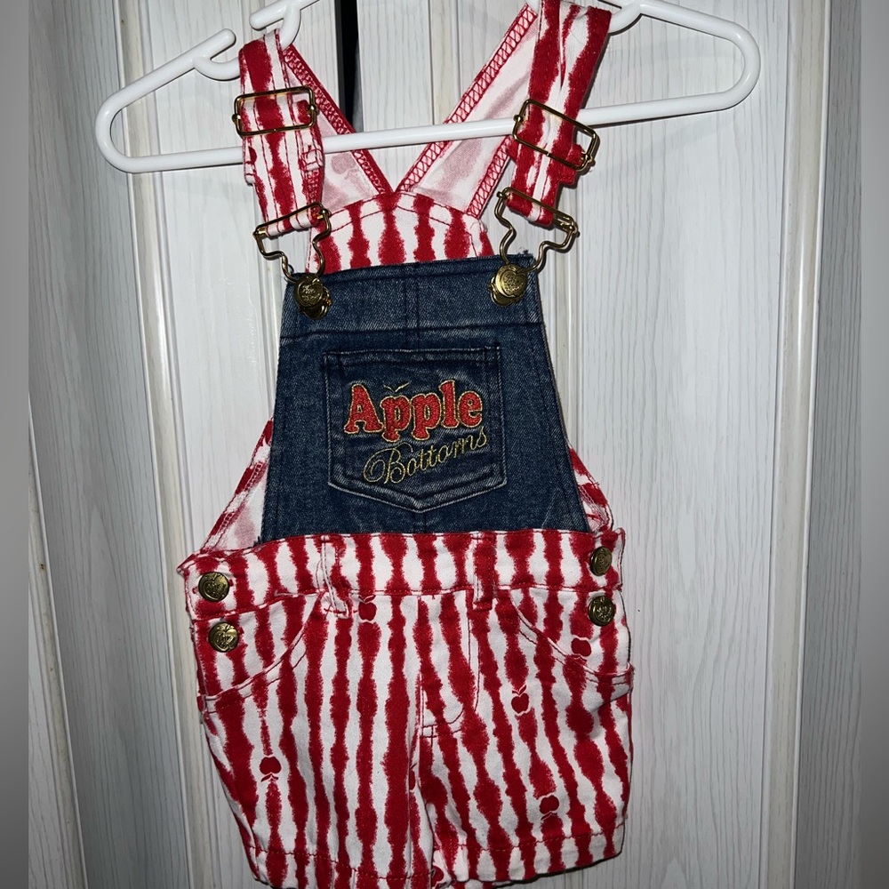Baby Girl Apple Bottoms Overalls